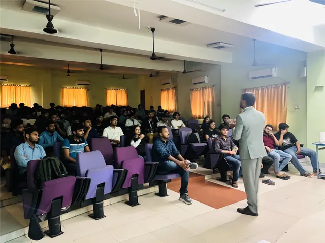 A seminar with learners at NIT Durgapur, from The Drop Organization 2025 gallery.